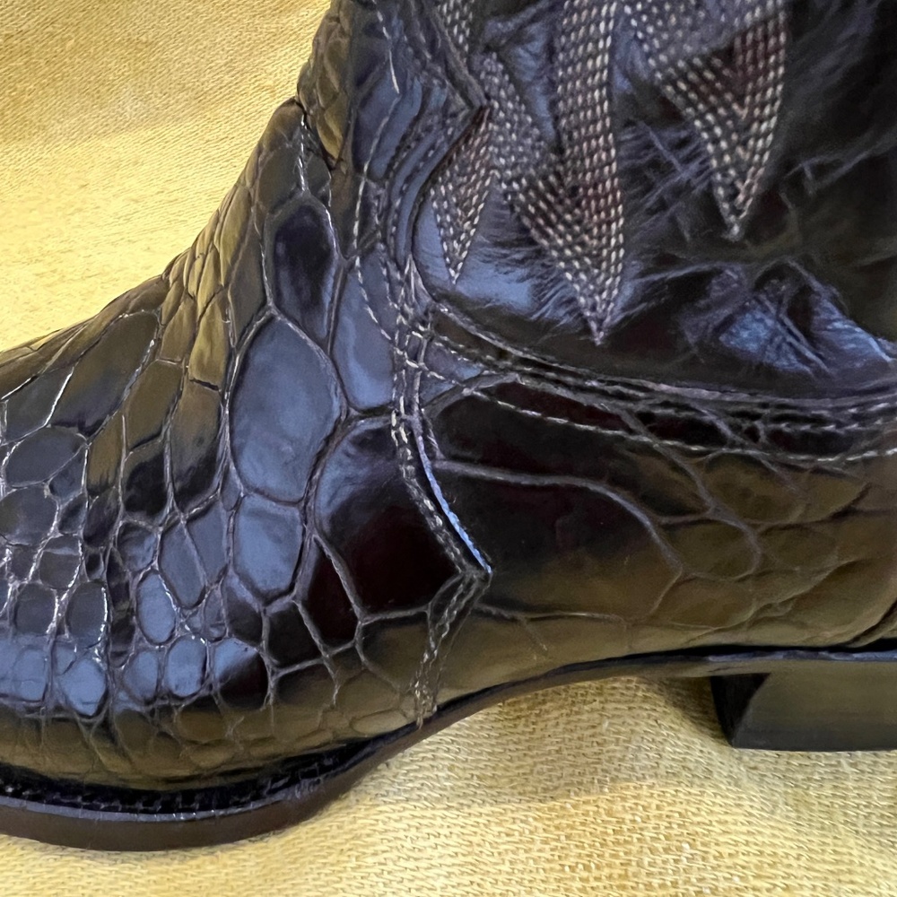 Rare Exotic Pre-Ban Justin Sea Turtle Boots - Picture 13 of 16